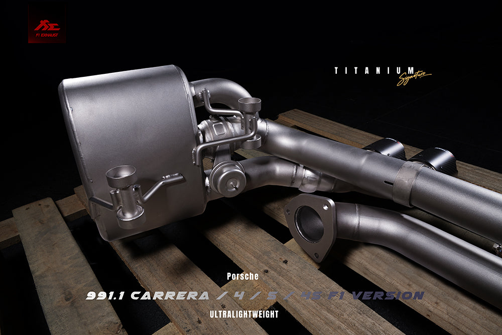 FI Exhaust Porsche 991.1 Carrera/S  F1 Version  Titanium Signature Series  2011-2015 | ML Performance UK Car Parts