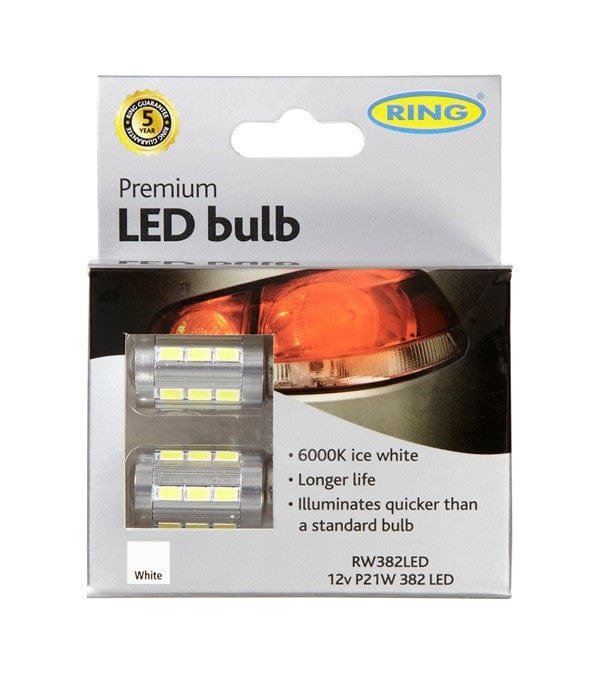 RING RW382LED 12V LED (382-P21W) 530lm 6000K SCC BA15s Brake/Reverse/Rear Fog  | ML Performance