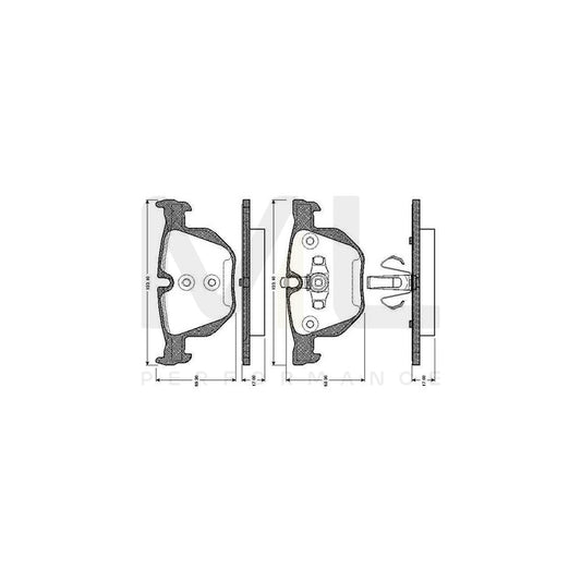 Bosch 0986Tb3024 Brake Pad Set Excl. Wear Warning Contact, With Accessories  | ML Performance Car Parts