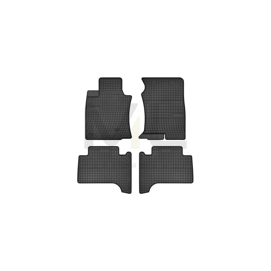 FROGUM Tailored 0806 Floor mat set for TOYOTA LAND CRUISER Elastomer, Front and Rear, Quantity: 4, Black | ML Performance Car Parts