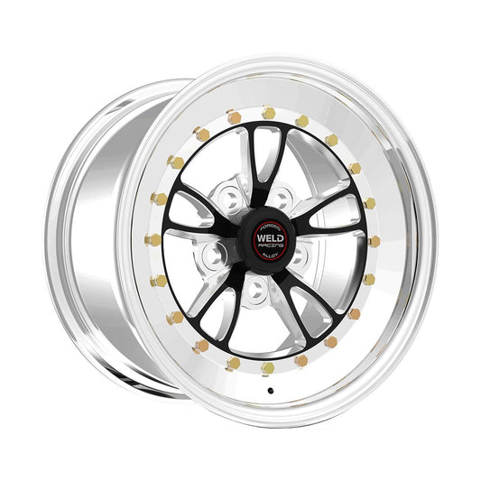 Weld 793P-56206 Full Throttle Wheel 15x6 5x4.5 ET0 BS3.5 Polished Center - Polished Shell