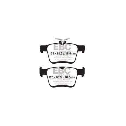 EBC PD11KR621 Audi Seat Skoda VW Greenstuff Rear Brake Pad & GD Disc Kit - ATE Caliper 2 | ML Performance UK Car Parts