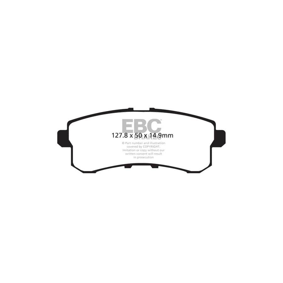 EBC DP61876 Nissan Patrol Greenstuff Rear Brake Pads 2 | ML Performance UK Car Parts