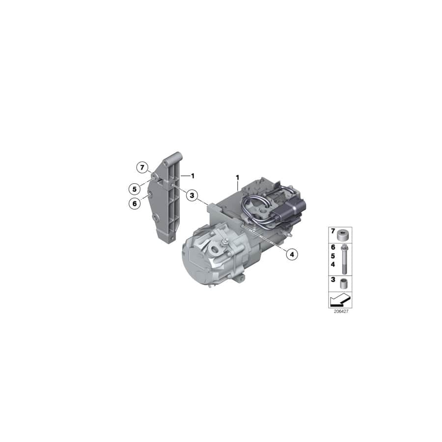 Genuine BMW 07129906572 E72 Screw M8X115 (Inc. Hybrid X6) | ML Performance UK Car Parts