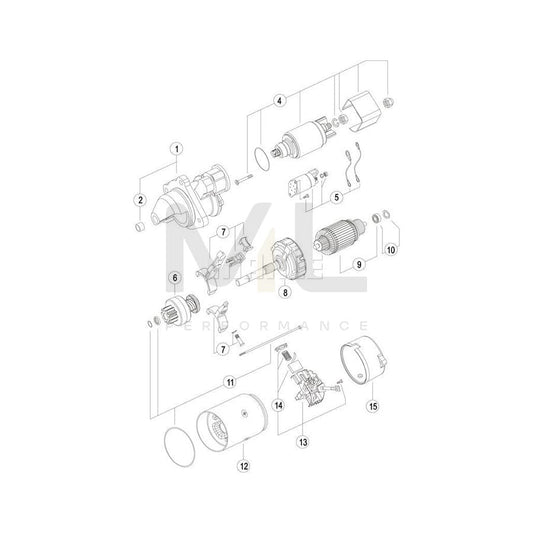 MAHLE ORIGINAL MS 145 Starter motor 12V 3,2kW, Teeth Quant.: 11 | ML Performance Car Parts