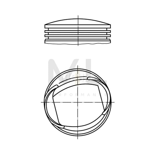 MAHLE ORIGINAL 013 61 00 Piston 79,97 mm, without cooling duct | ML Performance Car Parts