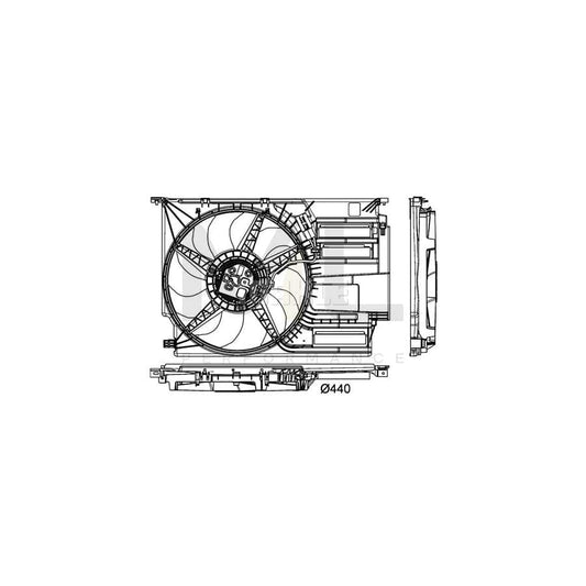 MAHLE ORIGINAL CFF 404 000P Fan, radiator for vehicles with towbar, ???: 440mm | ML Performance Car Parts