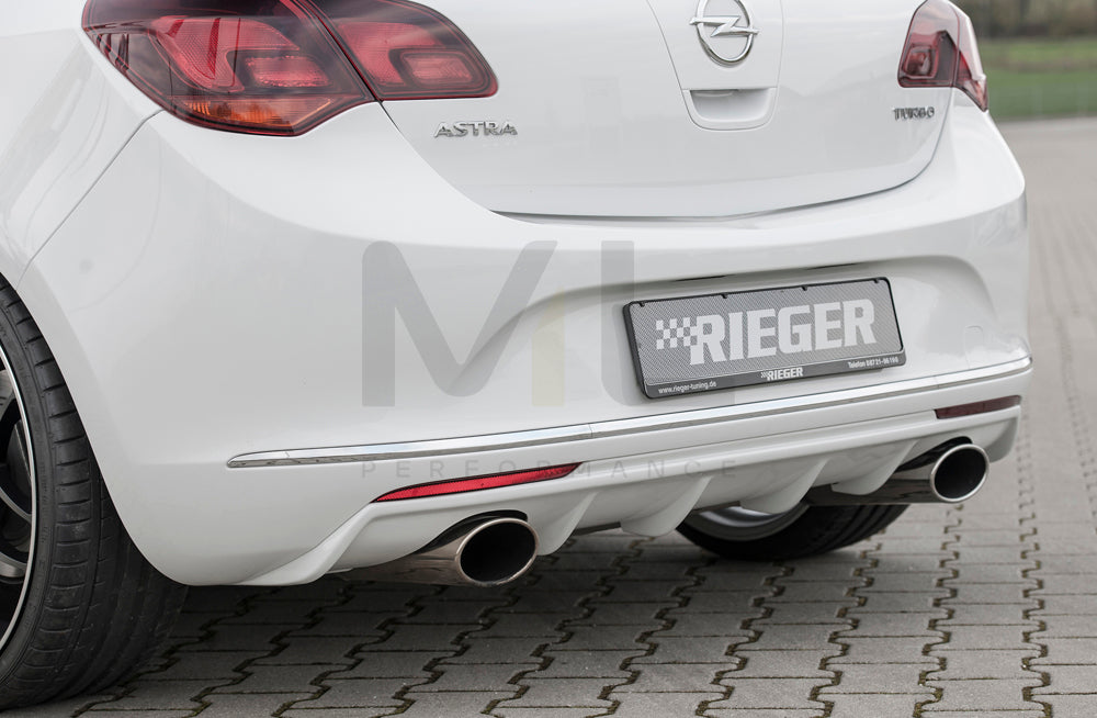 Rieger 00051324 Opel Astra J Rear Diffuser 2 | ML Performance UK Car Parts