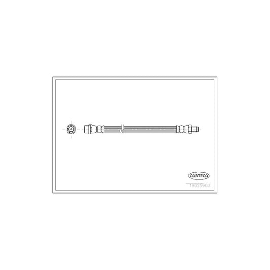 Corteco 19025903 Brake Hose For Audi A4 | ML Performance UK