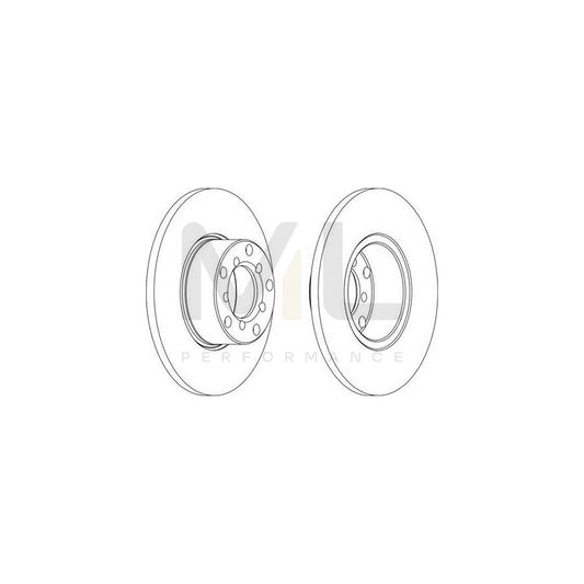 FERODO DDF007-1 Brake Disc Solid | ML Performance Car Parts