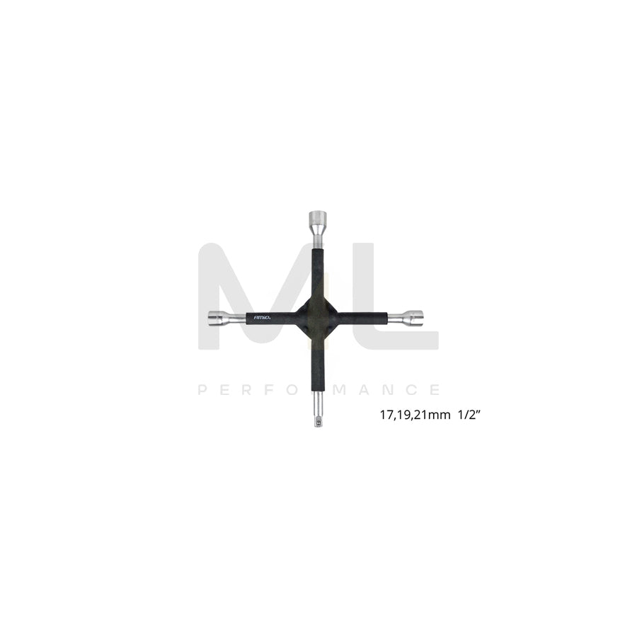 AMiO 02402 Spider wheel brace Steel, Spanner size: 17, 19, 21 | ML Performance Car Parts