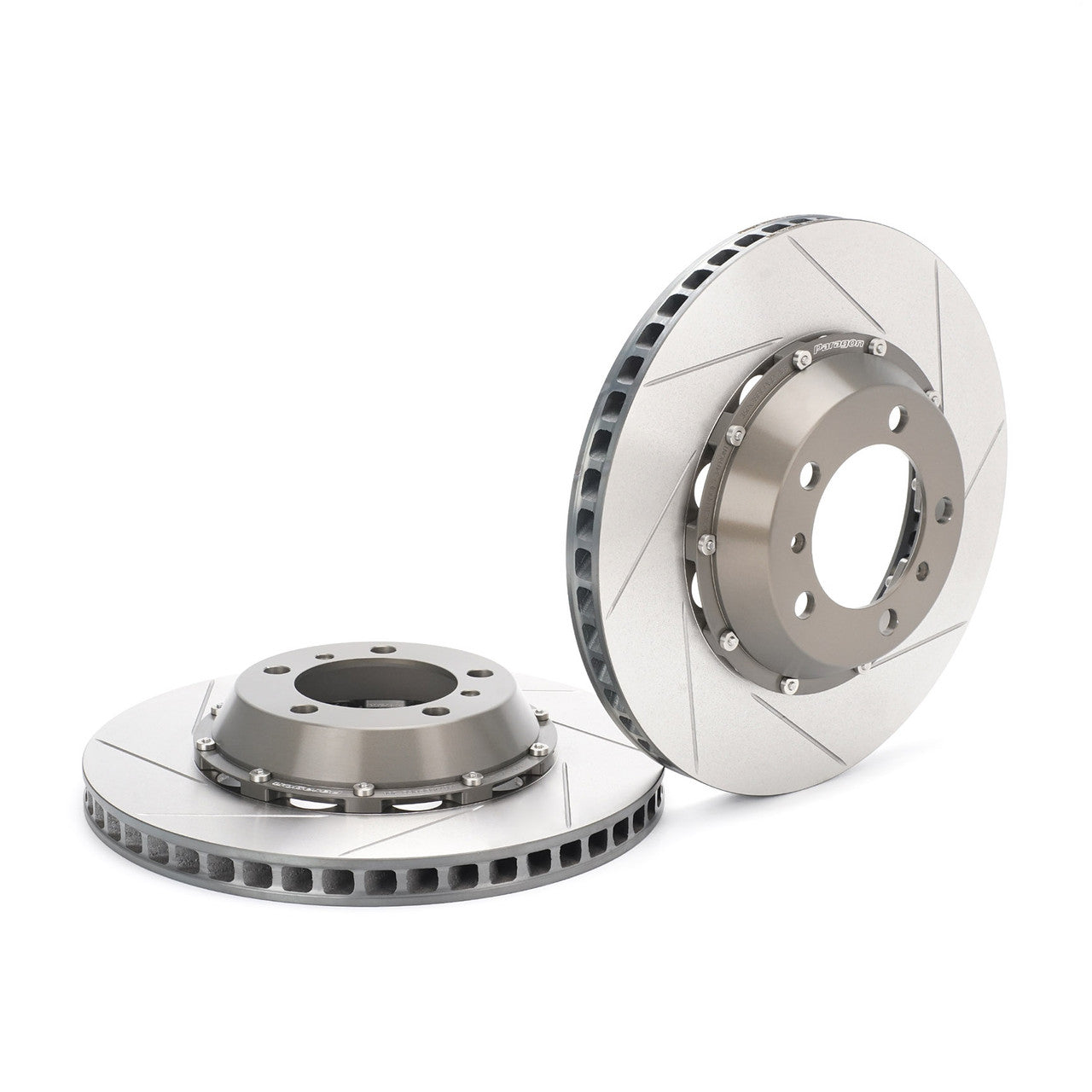 Paragon 2-Piece Brake Discs Front Pair 350mm x 28mm (13.78" x 1.10") - Porsche 991.1 Carrera / Carrera 4 (Larger Rotor)