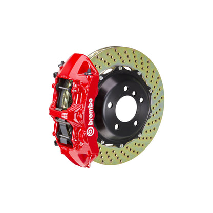 Brembo 1M1.8037A Ford Lincoln Front GT 6-Pistons Drilled 2-piece Big Brake Kit 355x32mm (Inc. Edge, MKX)