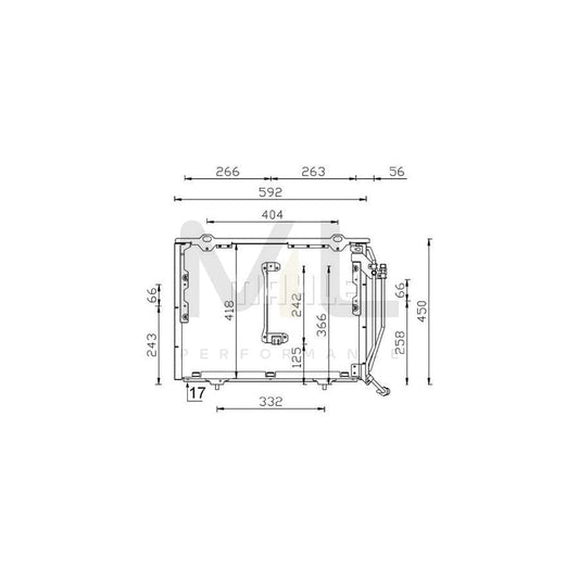 MAHLE ORIGINAL AC 244 001S Air conditioning condenser without dryer | ML Performance Car Parts