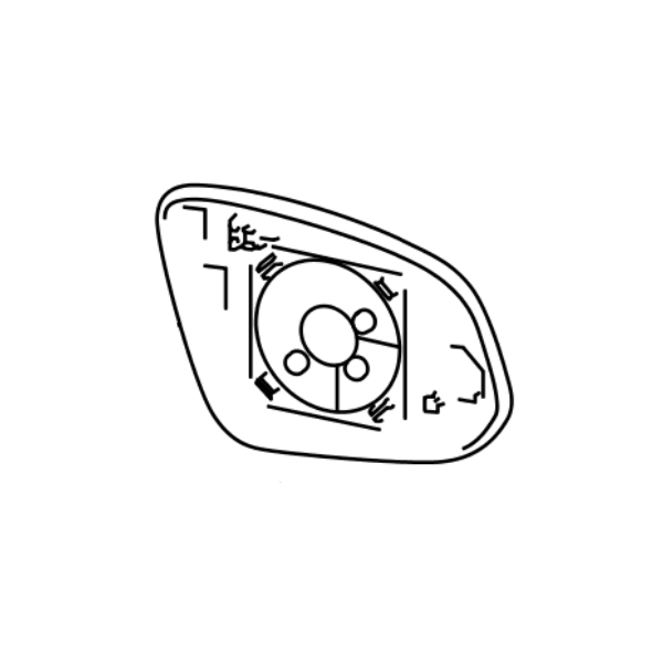 Genuine Lexus 87961-78060 NX Phase 1 N/S Anti Glare Mirror Glass
