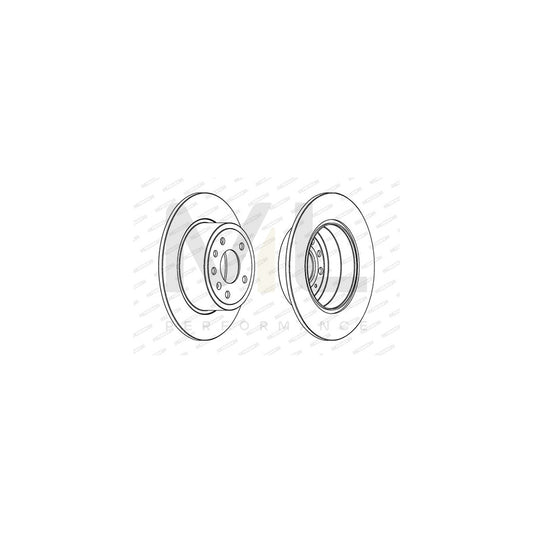 FERODO PREMIER DDF811 Brake Disc Solid, with bolts/screws | ML Performance Car Parts