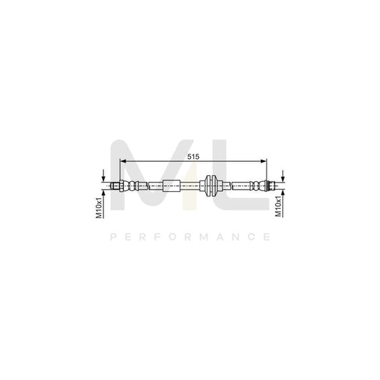 BOSCH 1 987 481 A16 Brake Hose for RENAULT MASTER 515mm | ML Performance Car Parts