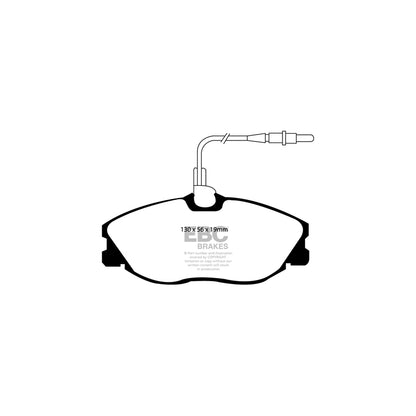 EBC DP41047R Citroen Peugeot Yellowstuff Front Brake Pads - Bendix/ATE Caliper 2 | ML Performance UK Car Parts