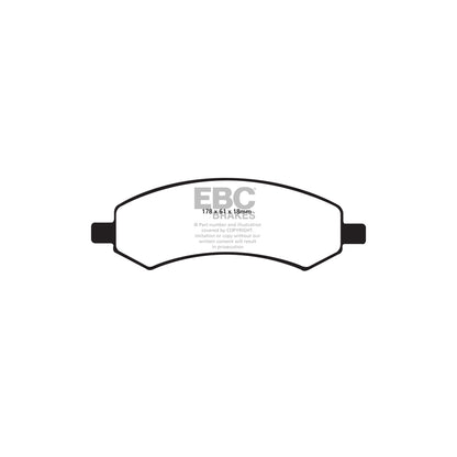 EBC DP41738R Dodge Ram Trucks Yellowstuff Front Brake Pads (Inc. Durango & Ram 1500) 2 | ML Performance UK Car Parts