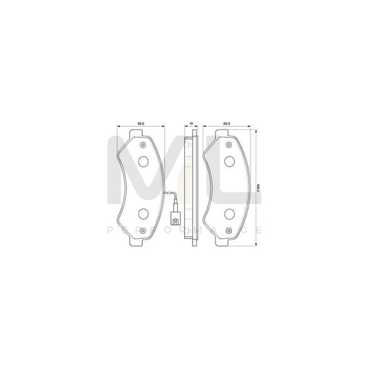 BOSCH 1 987 476 938 Brake Hose 430mm | ML Performance Car Parts