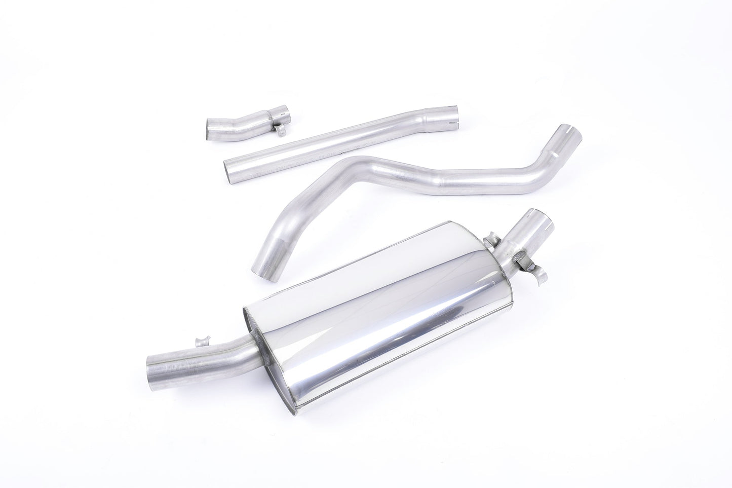 MillTek MCXVW208 Volkswagen Golf Downpipe-back Non-Resonated (Louder) for fitment to the OE Downpipe