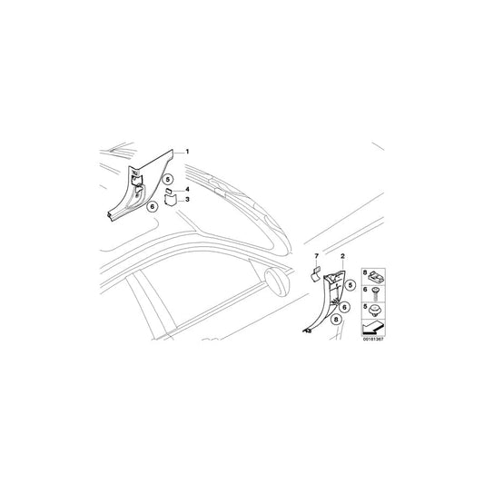 Genuine BMW 51437147544 E90 E92 E93 Obd Plug Cover GRAU (Inc. 320i, 320d ed & 330i) | ML Performance UK Car Parts