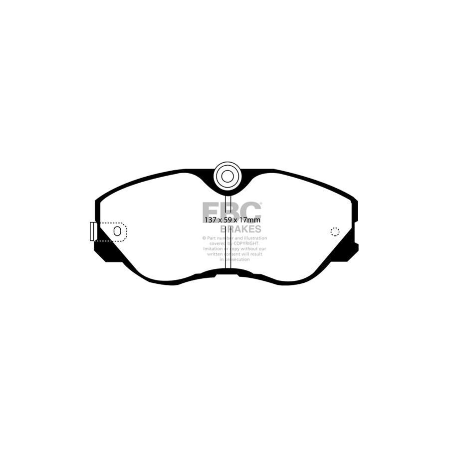 EBC PD01KF1113 Nissan 300ZX Greenstuff Front Brake Pad & Plain Disc Kit  - Sumitomo Caliper 2 | ML Performance UK Car Parts