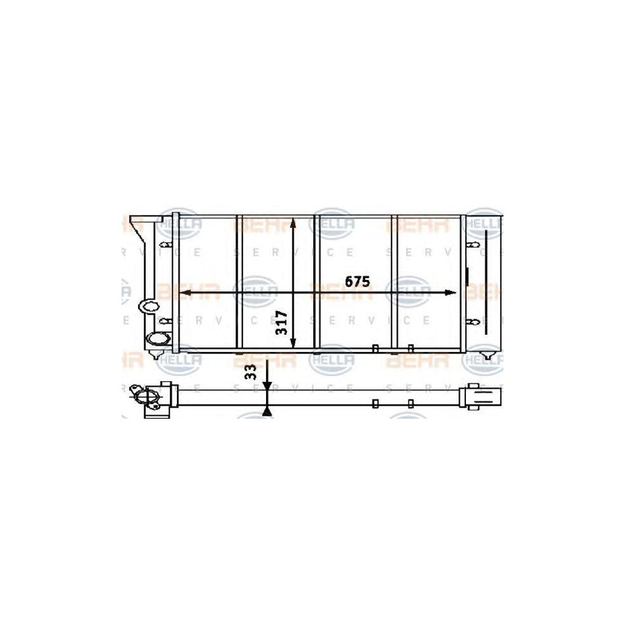 Hella 8MK 376 714-561 Engine Radiator