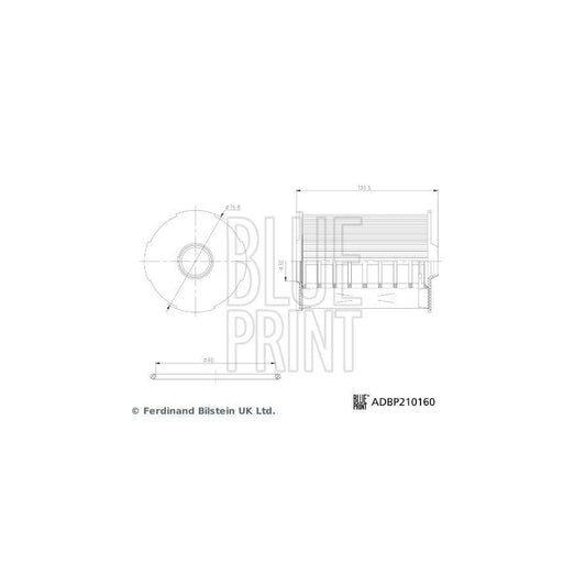 Blue Print ADBP210160 Oil Filter For Fiat Ducato