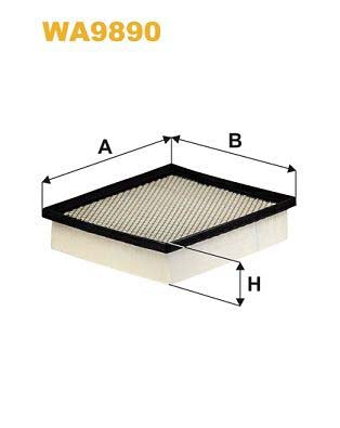 WIX Filters WA9890 Air Filter For Jeep Grand Cherokee Iv (Wk, Wk2)