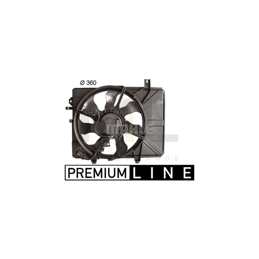 MAHLE ORIGINAL CFF 225 000P Fan, radiator for HYUNDAI Getz (TB) ???: 360mm, with radiator fan shroud, with integrated regulator | ML Performance Car Parts
