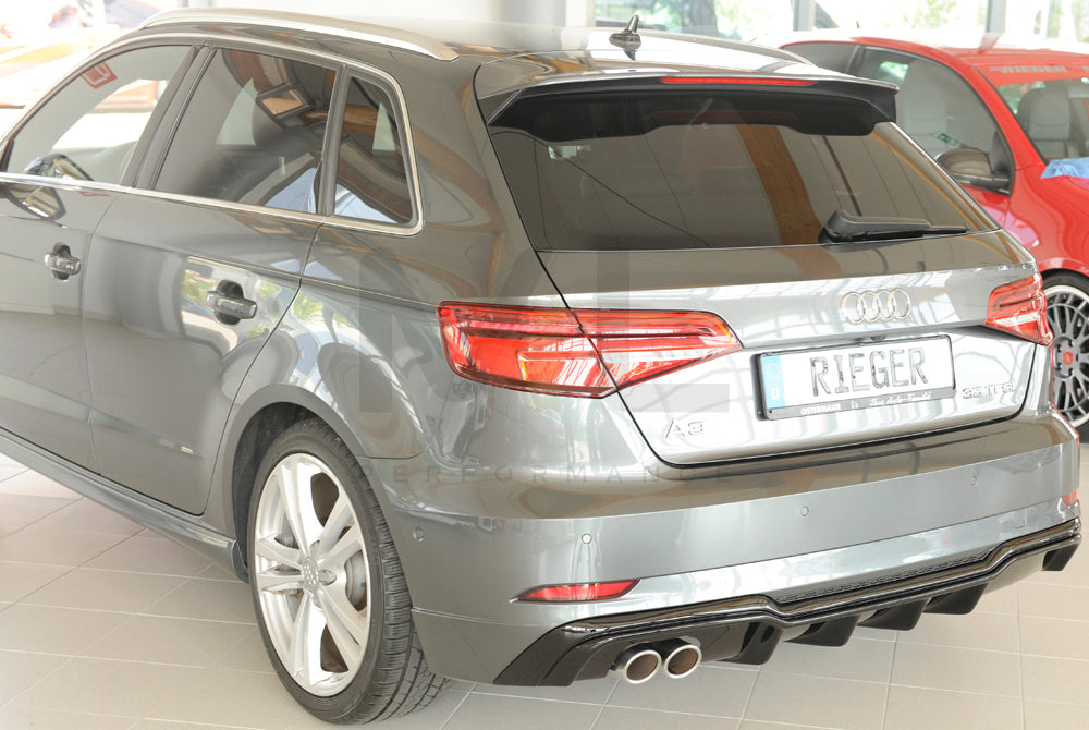 Rieger 00088180 Audi 8V A3 Rear Diffuser 3 | ML Performance UK Car Parts