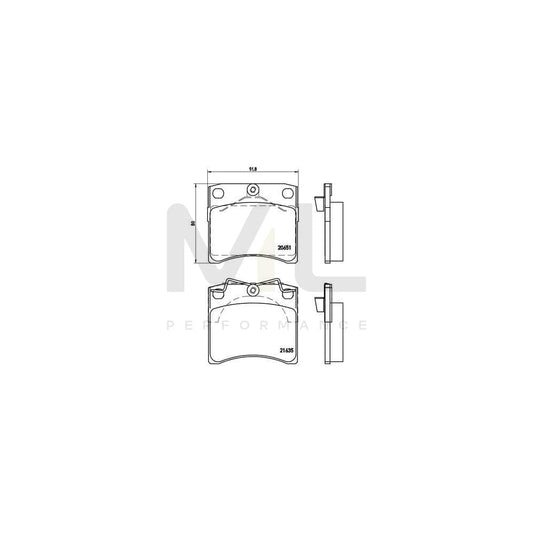 Brembo P 85 027 Brake Pad Set For Vw Transporter Excl. Wear Warning Contact | ML Performance Car Parts