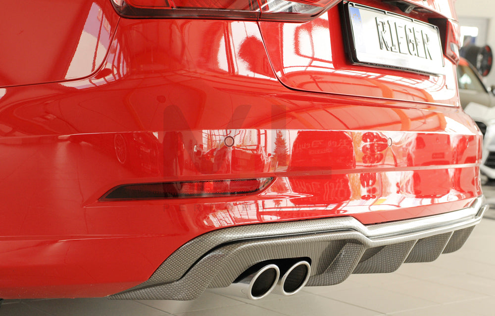 Rieger 00099614 Audi 8V A3 Rear Diffuser 4 | ML Performance UK Car Parts
