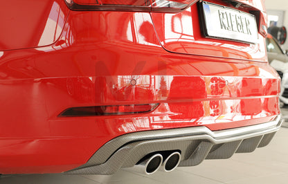 Rieger 00099614 Audi 8V A3 Rear Diffuser 4 | ML Performance UK Car Parts