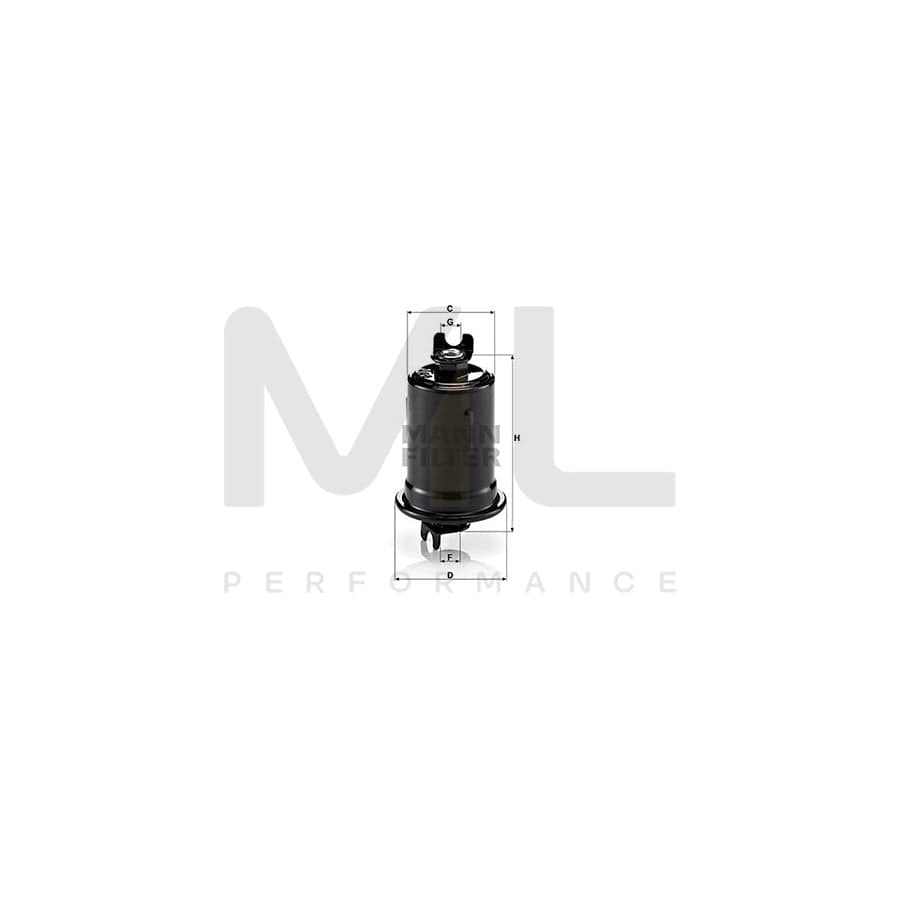 MANN-FILTER WK 614/8 Fuel filter In-Line Filter | ML Performance Car Parts