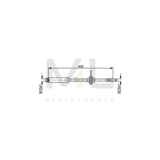 BOSCH 1 987 481 944 Brake Hose for FORD FOCUS 400mm | ML Performance Car Parts