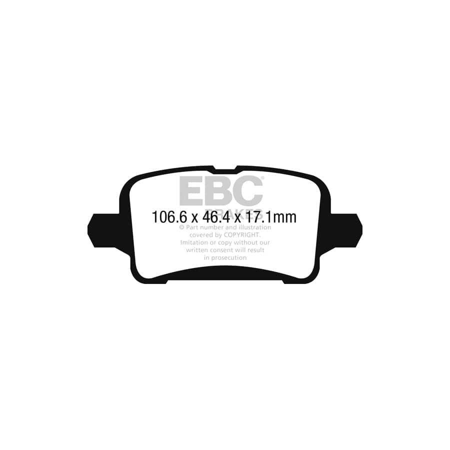 EBC PDKR1090 Opel Vauxhall Astra K Ultimax Rear Brake Pad & Plain Disc Kit - TRW Caliper 2 | ML Performance UK Car Parts