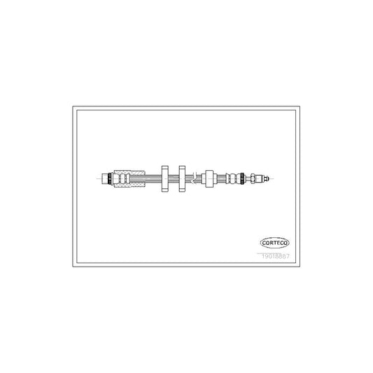 Corteco 19018887 Brake Hose For Peugeot 605 Saloon | ML Performance UK