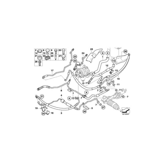 Genuine BMW 32416781803 E64 E63 Holder With Rubber Mounting (Inc. 528i, 630i & 530i) | ML Performance UK Car Parts