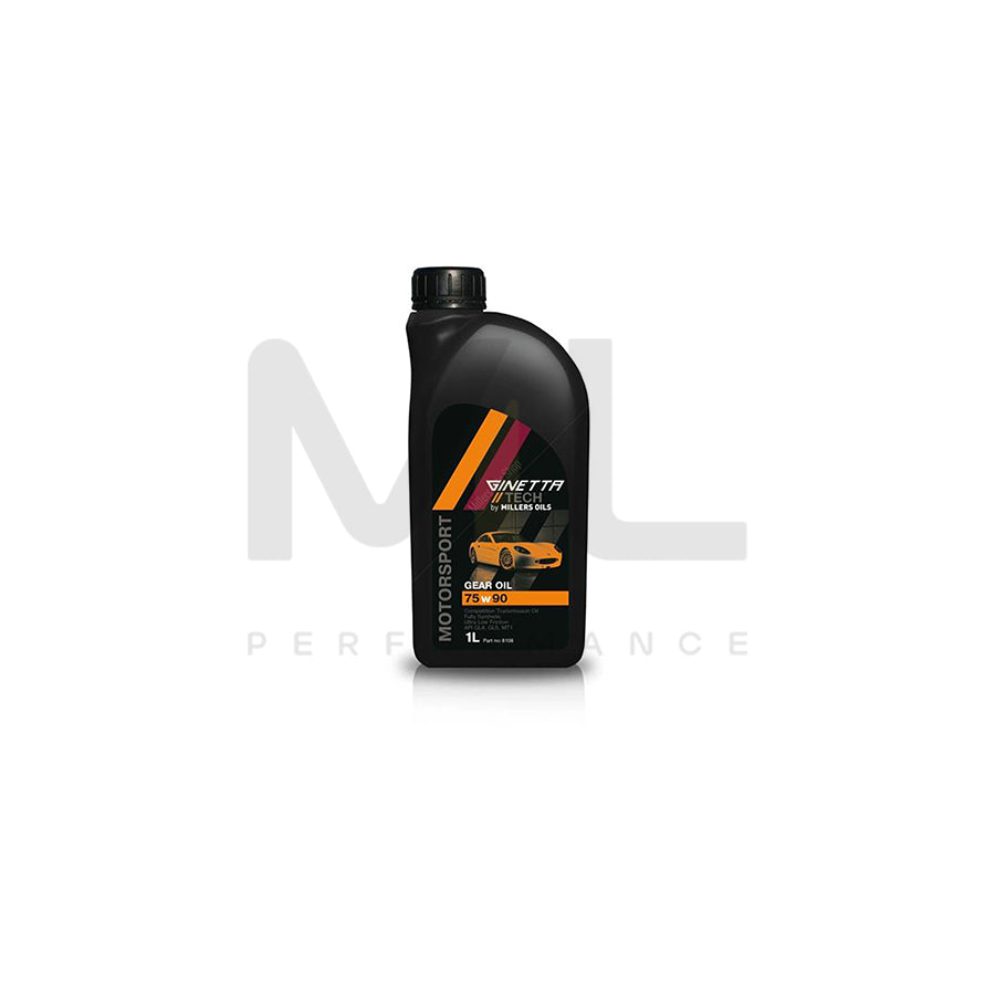 Millers Oils Ginetta Tech 75W-90 Fully Synthetic Competition Gear Oil 1l | Engine Oil | ML Car Parts UK | ML Performance