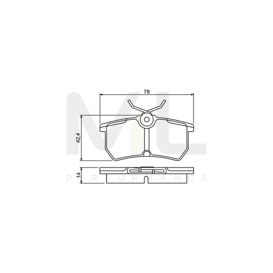 Bosch 0986495227 Brake Pad Set BP1525 | ML Performance Car Parts