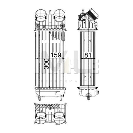 MAHLE ORIGINAL CI 418 000P Intercooler | ML Performance Car Parts
