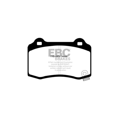 EBC PD12KR084 Cadillac Chevrolet Redstuff Rear Brake Pad & GD Disc Kit - Brembo Caliper (Inc. CTS-V & Camaro) 2 | ML Performance UK Car Parts