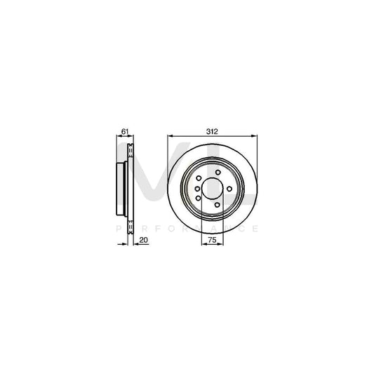 BOSCH 0 986 478 763 Brake Disc Internally Vented, Vented, Coated, High-carbon | ML Performance Car Parts
