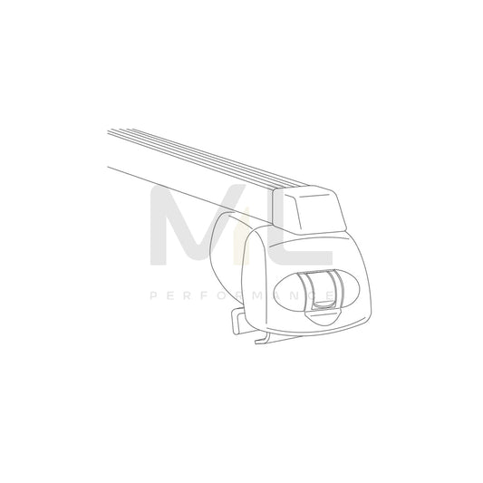 ATERA SIGNO 044340 Roof bars for closed roof rails, 122 cm, 100 kg, Steel | ML Performance Car Parts