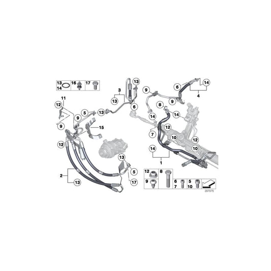 Genuine BMW 32416778532 F01 F02 Return Pipe (Inc. 760i & 760Li) | ML Performance UK Car Parts