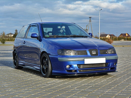 Maxton Design SE-IB-2F-CU-FD1T Front Splitter V.1 Seat Ibiza MK2 Cupra Facelift (1999-2002) | ML Performance UK Car Parts
