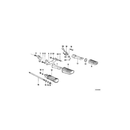 Genuine BMW 46712302312 100 65 Footrest (Inc.  & R 65 RT) | ML Performance UK Car Parts