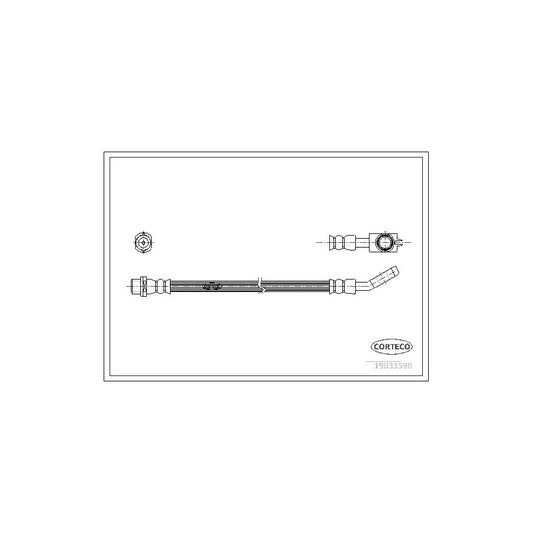 Corteco 19033598 Brake Hose For Audi A4 | ML Performance UK